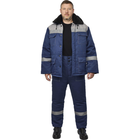 Костюм рабочий зимний муж з35-КБР синий/сер ( 56-58) 182-188 (Арсенал-СП)