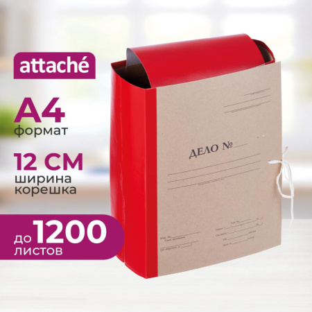 Папка архивная  Дело  крафт/бумвинил 12см 4 завязки
