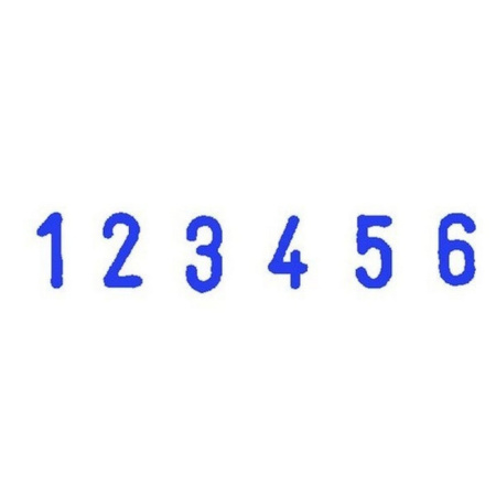Нумератор мини 6-и раз.высота шрифта 3,8мм S126 (аналог 4836)Colop