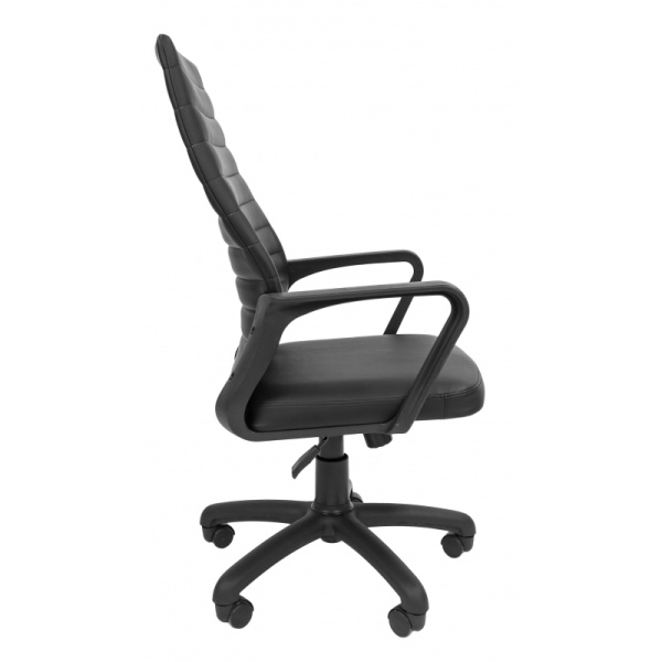 Кресло RC_РК 165 экокожа черная, пластик