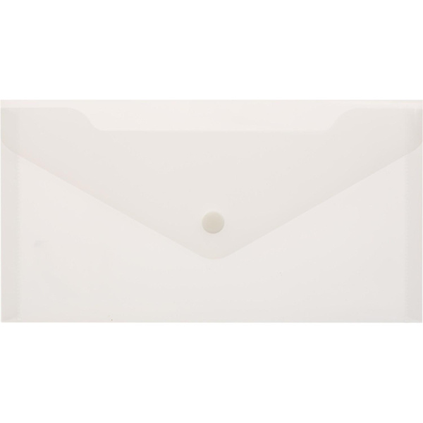 Папка-конверт на кнопке С6 224x119мм, 180мкм, Attache ассорти, 10шт.уп