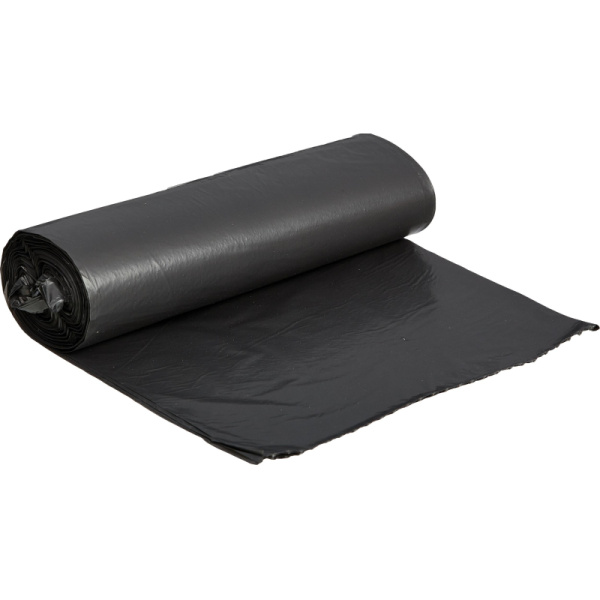 Мешки для мусора ПВД 120л 25мкм 10шт/рул черные 67х100см