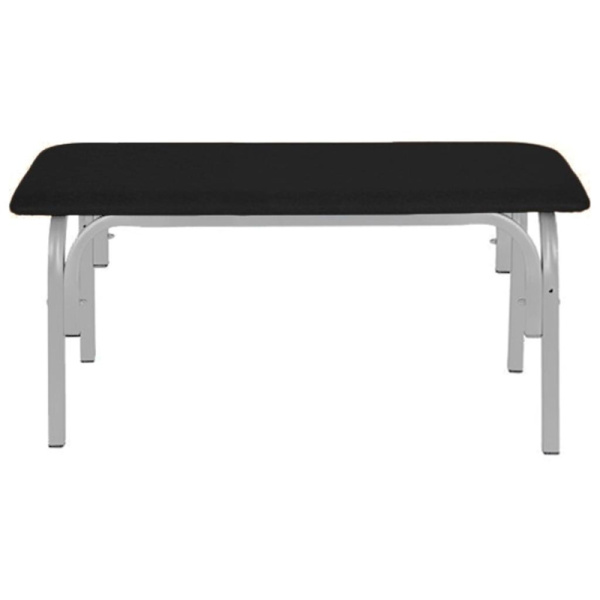 Банкетка UD_Астрид БМ9/1 2хмест каркас серый ral 9006М, к/з черн. K01