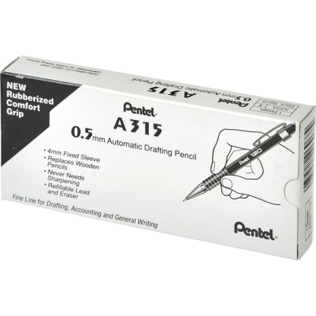 Карандаш механический Pentel A315-AX 0,5мм черный