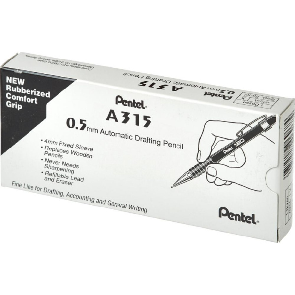 Карандаш механический Pentel A315-AX 0,5мм черный