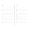 Ежедневник недатированный бордо, А6,100x150, 320стр, Agenda