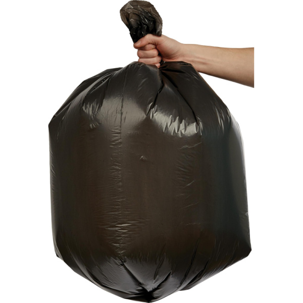 Мешки для мусора ПВД 120л 25мкм 10шт/рул черные 67х100см