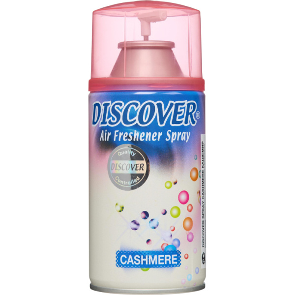 Баллон сменный для автоосвежителя DISCOVER Cashmere(Кашемир) 320 мл. спрей