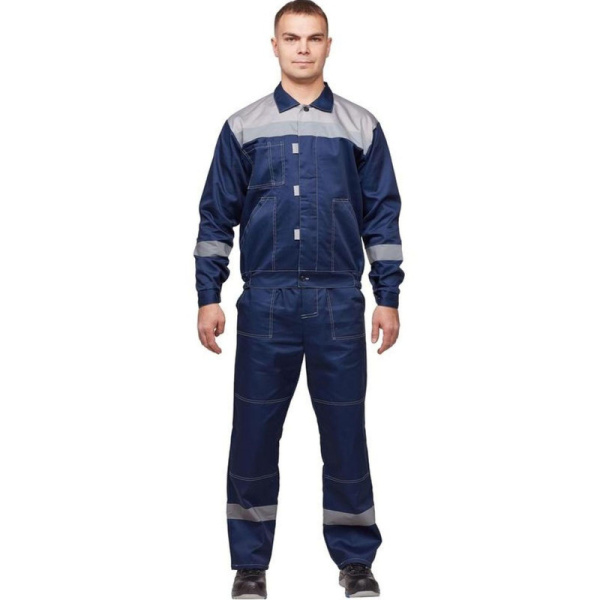 Костюм рабочий летний муж. л20-КБР синий/сер (р.60-62) 170-176 (Арсенал-СП)
