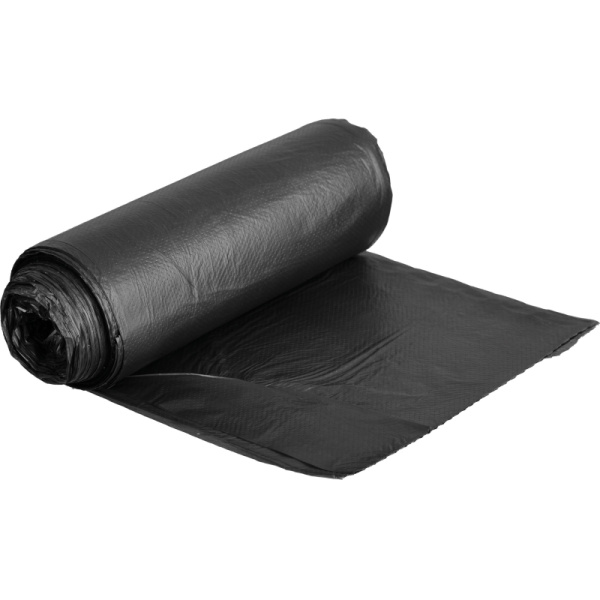 Мешки для мусора ПНД 60л 60х80см 10мкм черные 25шт/уп