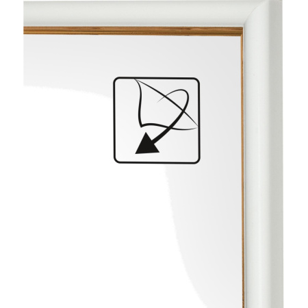 Рамка пластиковая Attache 21x30 (A4) ПЭТ  Белая с