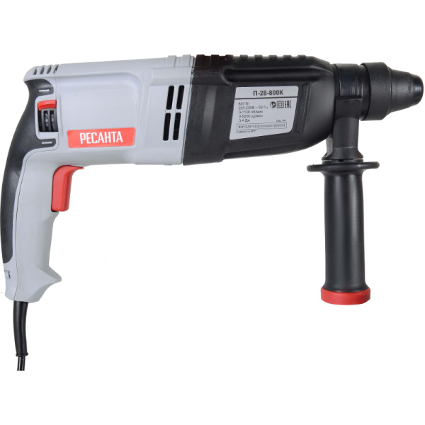 Перфоратор РЕСАНТА SDS-plus П-28-800К (75/3/1)