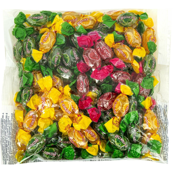 Карамель Яшкино леденцовая с фруктовой начинкой, 500г ВК283