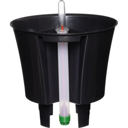 Горшок цветочный с автополивом КОМФОРТ 3,5л белый ПИ-25-9ТХ