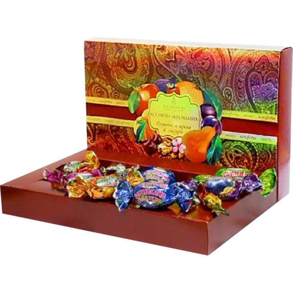 Конфеты Кремлина фрукты и орехи в глазури, 500г