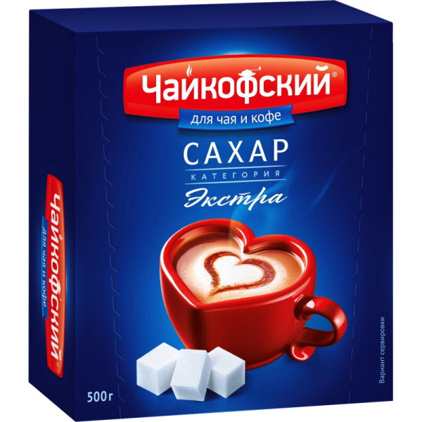Сахар кусковой прессованный Чайкофский, 500 г