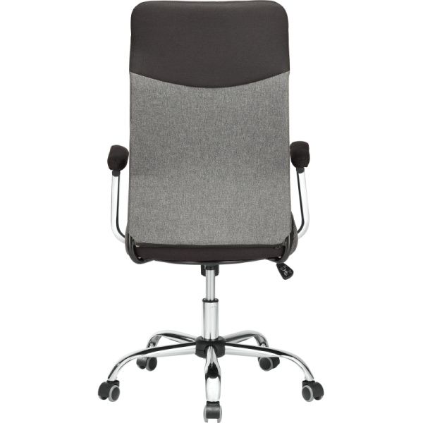 Кресло BN_Sp_EChair-590 TC ткань черный/серый, хром