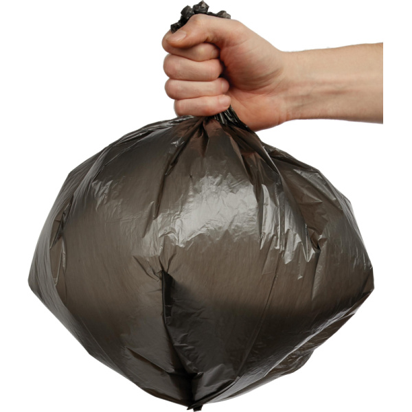 Мешки для мусора ПНД 20л 10мкм 30шт/рул черные 42,5х49,5см