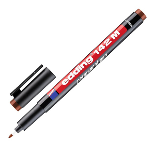 Маркер для глянц. поверхностей EDDING 142/7 M коричневый1 мм