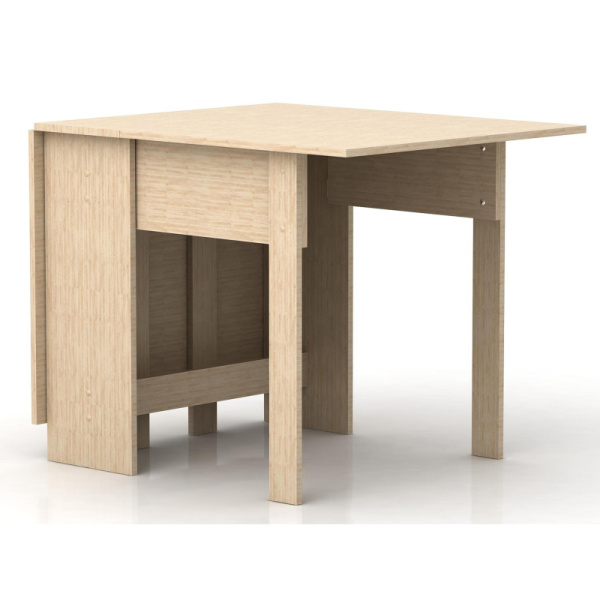 Стол обеденный N_стол-книжка Д-257 ЛДСП дуб молочный