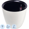 Горшок цветочный с автополивом  КОМФОРТ 12л белый ПИ-33-9ТХ