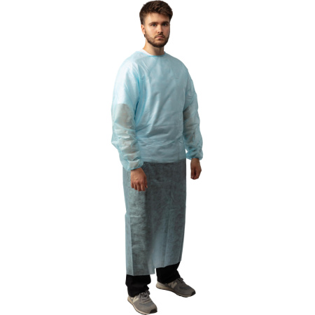 Халат хирург. стер.,рук.резинка,140см,  пл.42 р.XL(52-54) Инмедиз