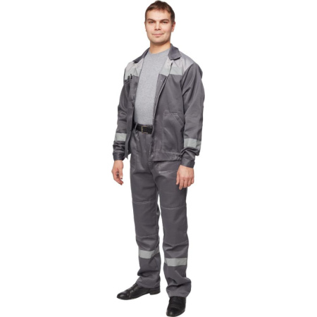 Костюм рабочий летний муж. л22-КБР т.сер./св.сер (р.48-50) 170-176