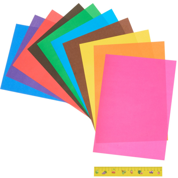 Бумага цветная А4,10л.10цв.немелованая,в папке Луч Школа творчества 1789-08