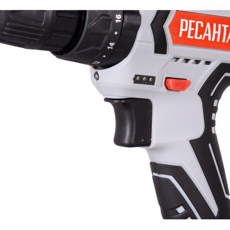 Дрель-шуруповерт аккумуляторная РЕСАНТА 18В, ДА-18-2ЛК-У (75/14/6)