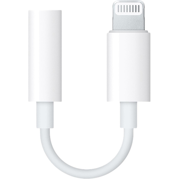 Адаптер Apple Lightning - 3.5 mm Headphone Jack Adapter, бел, MMX62ZM/A