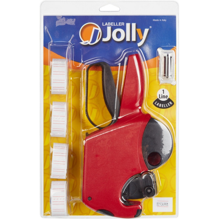 Этикет-пистолет набор: JOLLY H8 1-стр,21х12пр.(+4 рул.эт.ленты+1 крас.рол)
