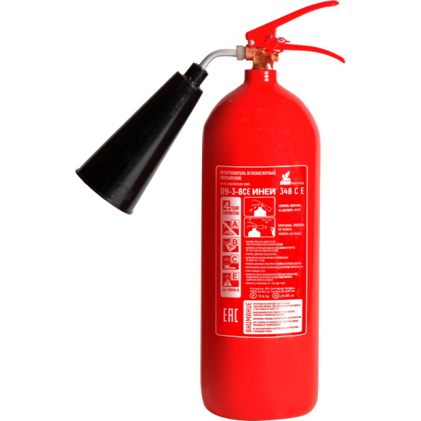Огнетушитель углекислотный ОУ-3 ИНЕЙ ВСЕ (112-03)