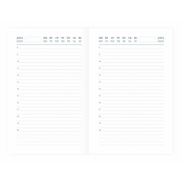 Ежедневник недатированный коричневый,А6,100x150, 320стр,Agenda