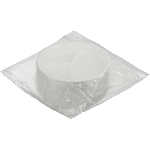 Тарелка одноразовая d 220мм, 3-х секционная, белая, ПП, 100шт/уп