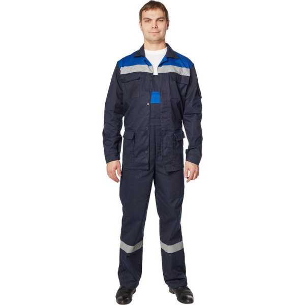 Костюм рабочий летний муж л05-КПК син/вас (р.68-70) 182-188 (Арсенал-СП)