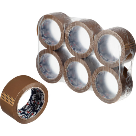 Клейкая лента упаковочная UNIBOB 700 48мм х 66м 47мкм, коричневая, 36шт/уп