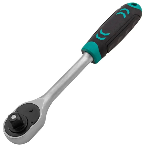 Набор головок торцевых, 1/2,  10-22 мм, с трещот. ключом, CrV,11 шт (14127)