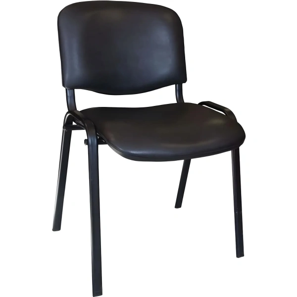 Стул UA_EChair Rio(ИЗО) черн, к/з черный V-4/PV-1