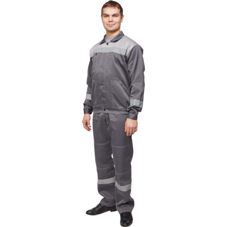 Костюм рабочий летний муж. л22-КПК т.сер./св.сер (р.48-50) 158-164