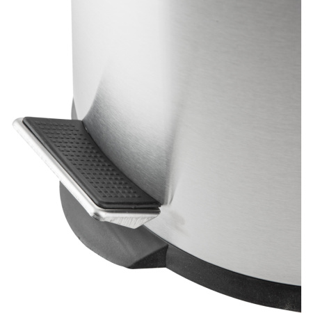 Ведро мусорное с педалью 3 л, матовое, нержавеющая сталь