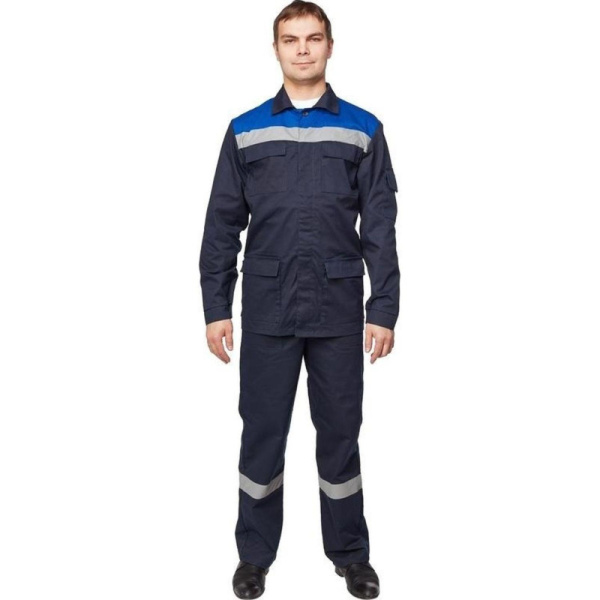 Костюм рабочий летний муж л05-КБР син/вас (р.68-70) 170-176 (Арсенал-СП)