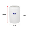 Ведро для мусора Luscan Professional 15л белое 3522W