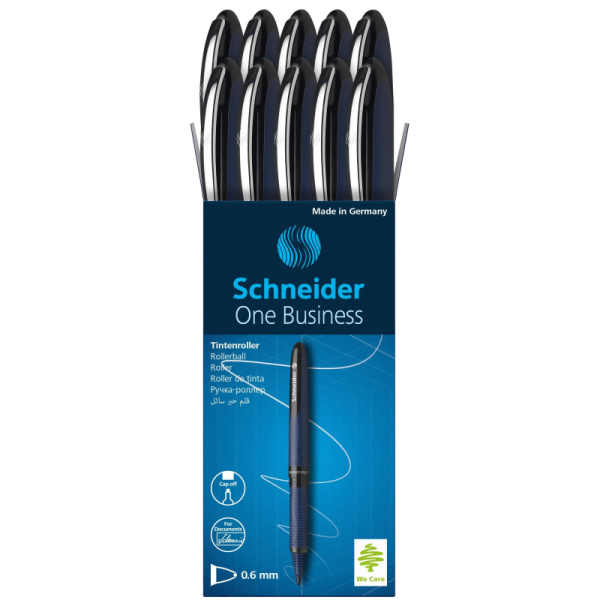 Роллер SCHNEIDER One Business 183001 черный, 0,6 мм