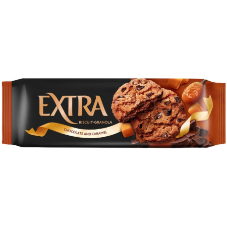 Печенье Kellogg's сдобноеГранола с шоколадом и карамелью, 150 гр