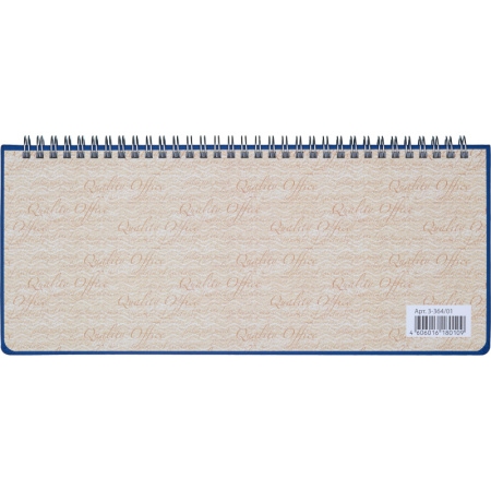 Планинг недатированный 305 х 130 мм Velvet синий 128 стр. 3-364/01