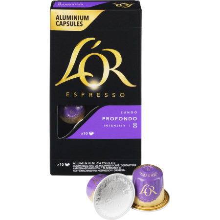Кофе в капсулах L'OR Espresso Lungo Profondo, 10шт/уп