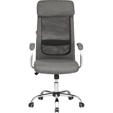 Кресло BN_Sp_EChair-591 TC сетка/ткань черный/серый, хром