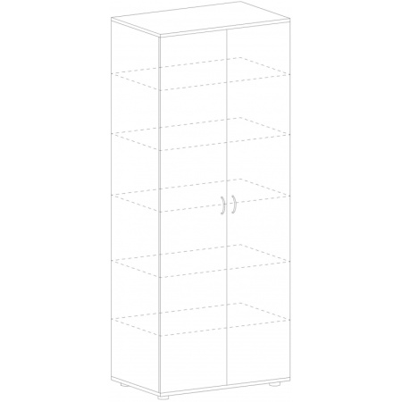 Шкаф IN Рондо закрытый высокий Ш-12 береза 804х450х2149