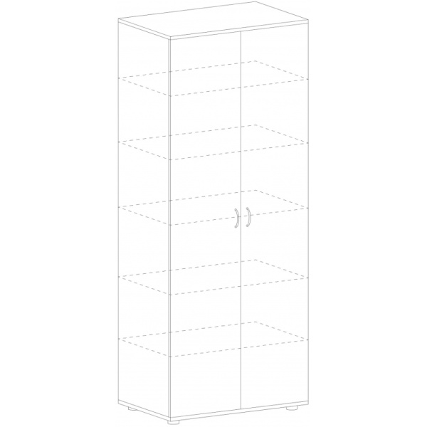 Шкаф IN Рондо закрытый высокий Ш-12 береза 804х450х2149