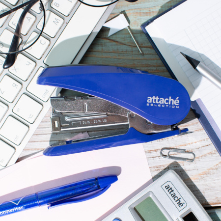 Степлер Attache Selection MSBL1020 (№10)  до 20лис,энергосбер,металл,син